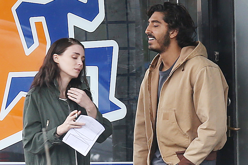 EXCLUSIVE: Dev Patel and Rooney Mara are seen filming 'LION' in Melbourne